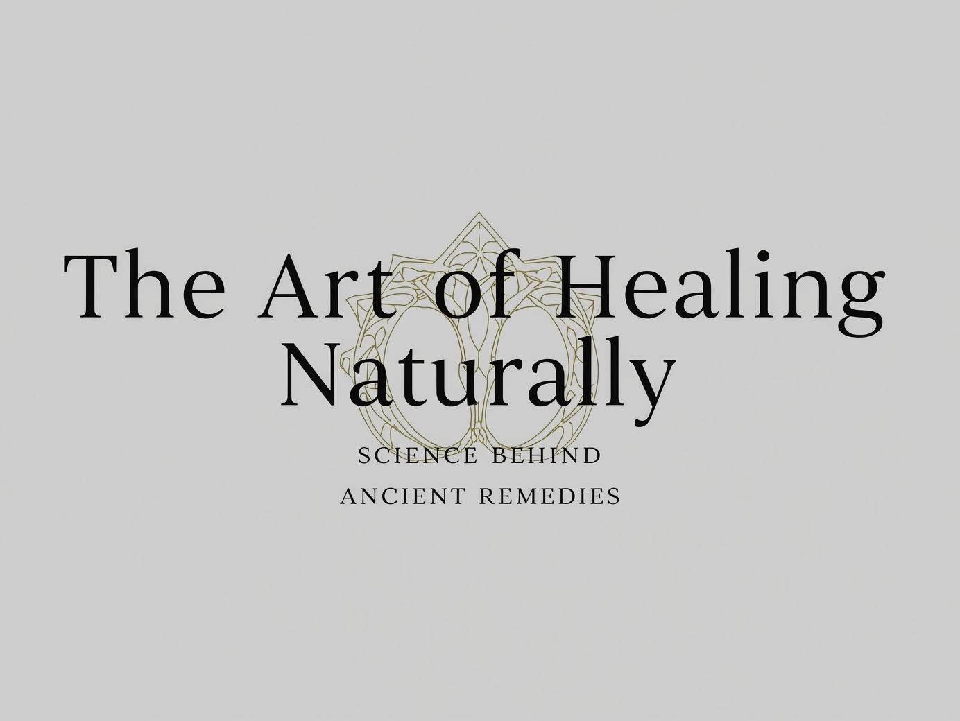 The Art of Healing Naturally: Science Behind Ancient Remedies